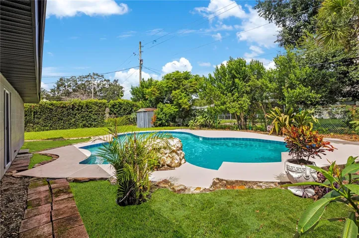 Pool and over-sized yard