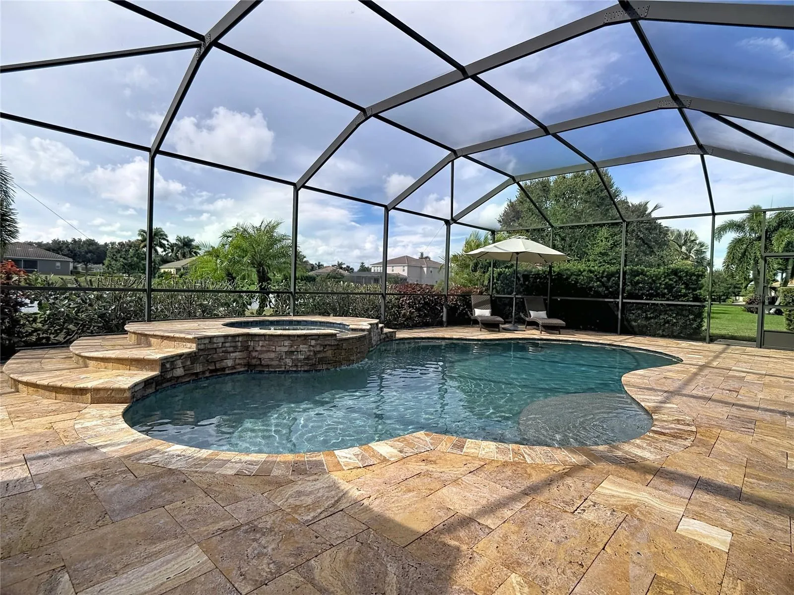 14,000 gallon Custom Gas Heated Salt Water Pool &amp; Spa