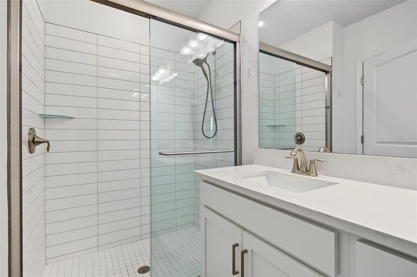 large walk-in shower
