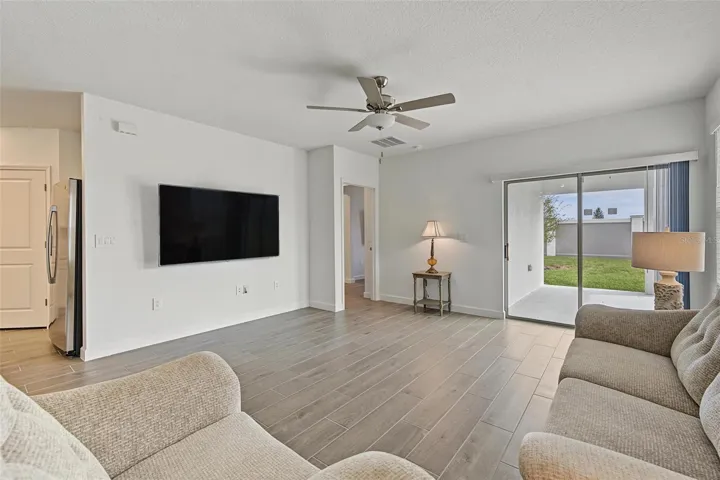 spacious family room