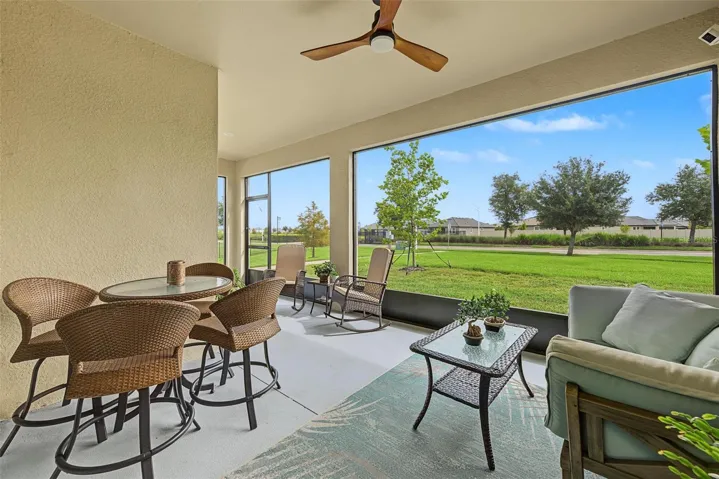 Large fully screened lanai
