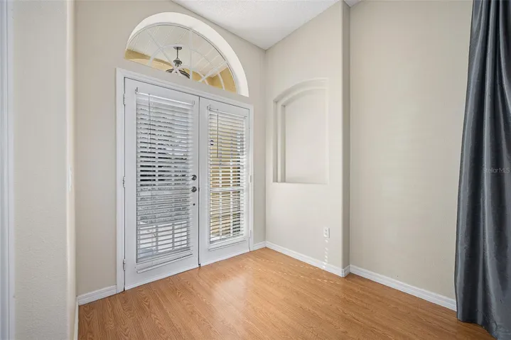 Double entry door and wide Foyer