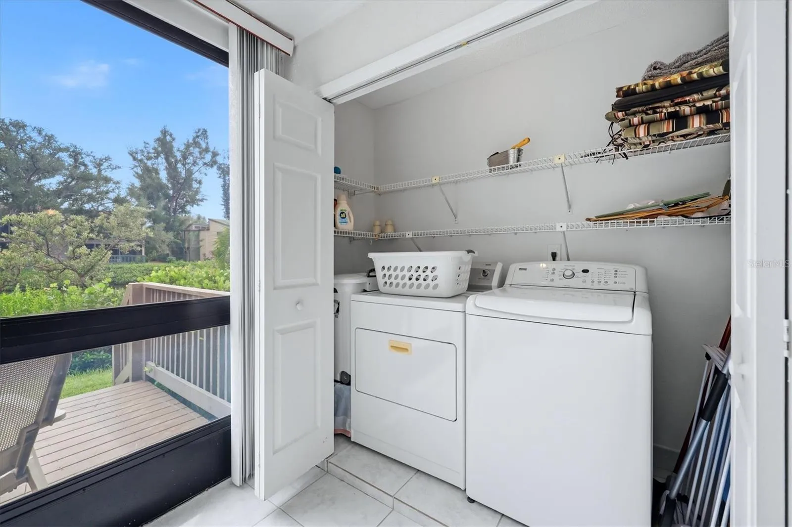 Laundry Closet with a View!