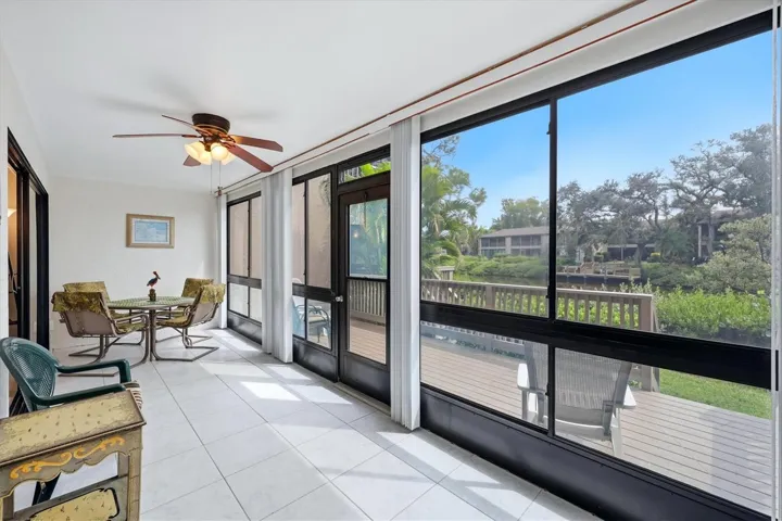 Rear Glass-Enclosed Lanai