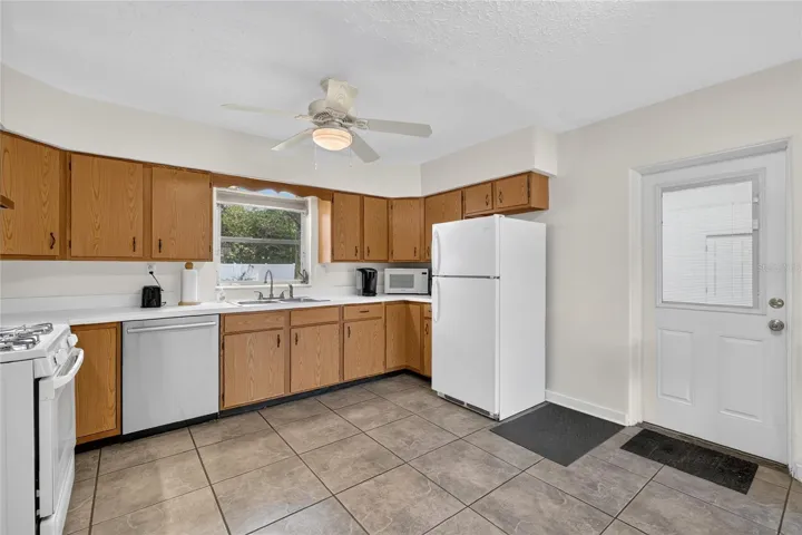 Kitchen view #3/Rear Entrance