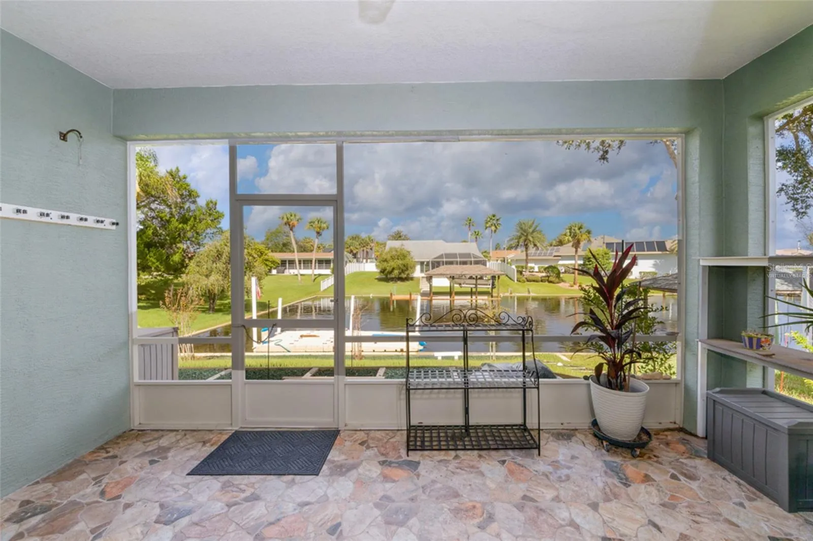 virtually staged lanai