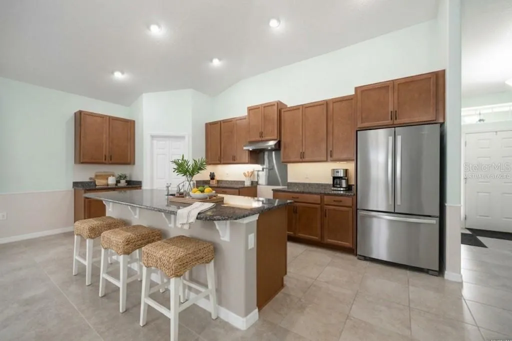 Virtually staged Kitchen