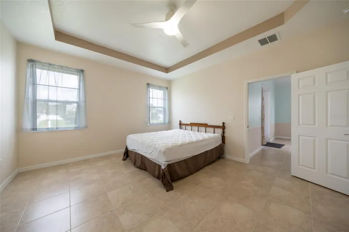 Large Primary suite with large walk-in closet