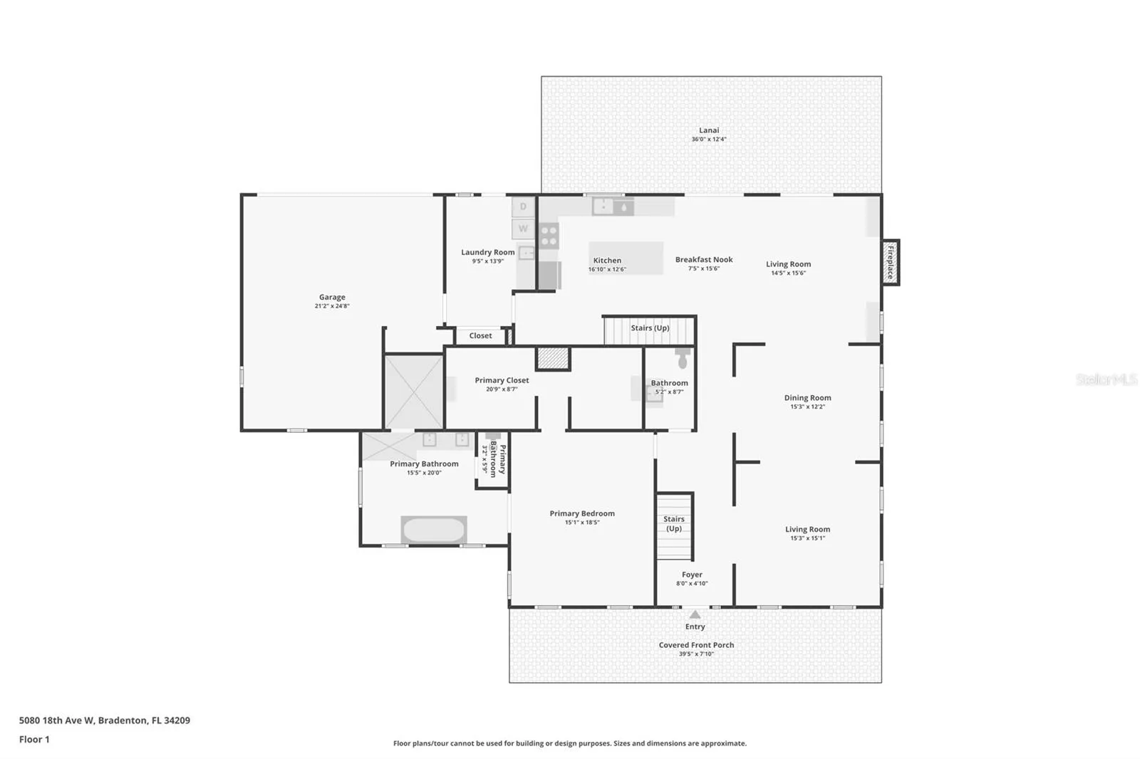 Floor plan of first floor.