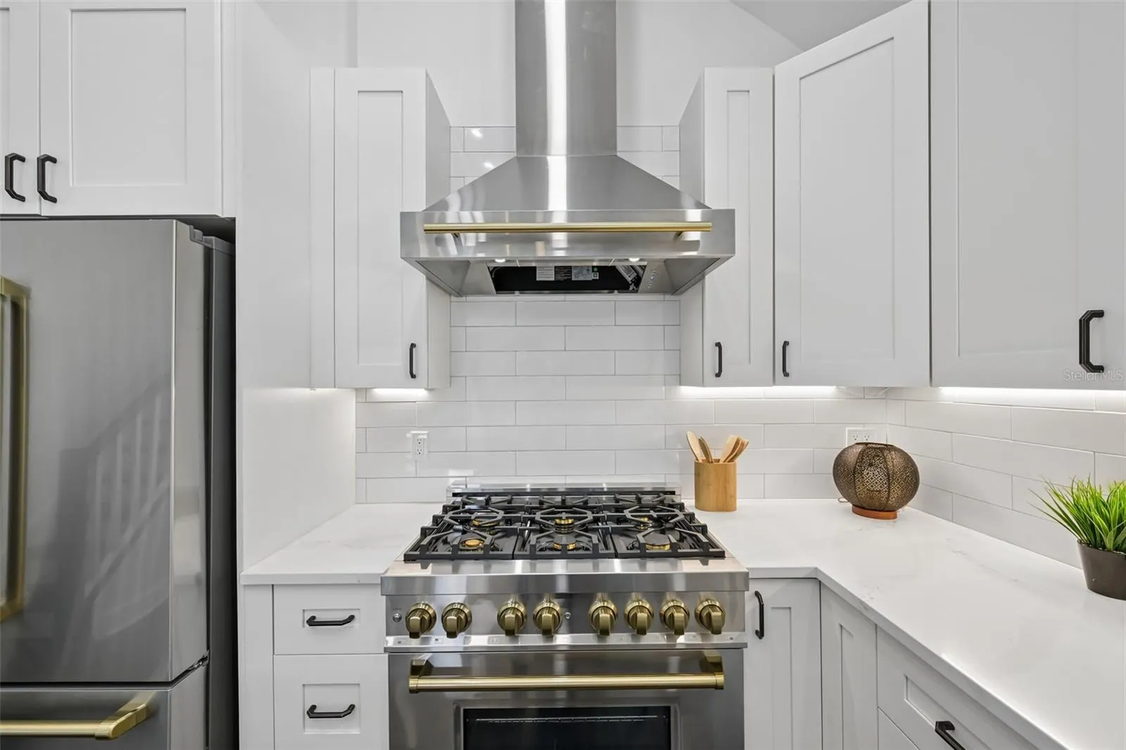 Gas Z Line range with hood.