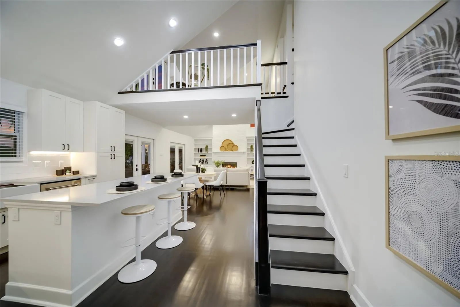Large, thoughtfully designed upgraded kitchen.