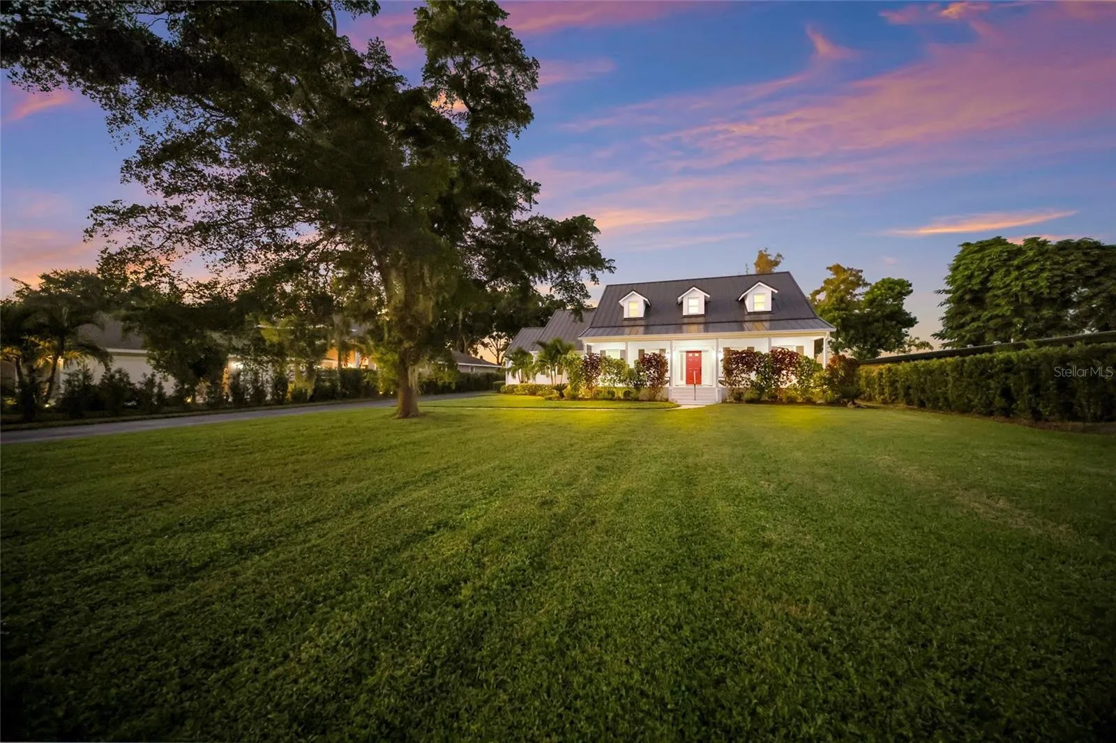 Sprawling front yard.