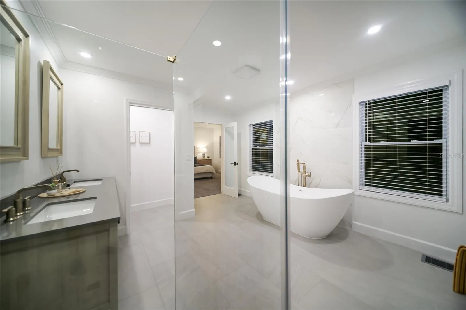 Sleek and modern yet soft and inviting.
