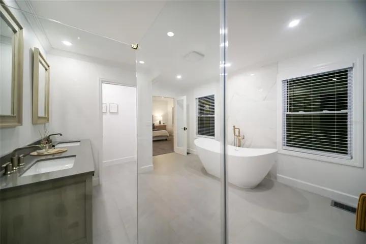 Sleek and modern yet soft and inviting.