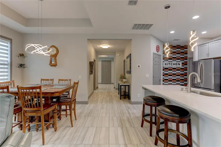 Kitchen Bar Area and Dining