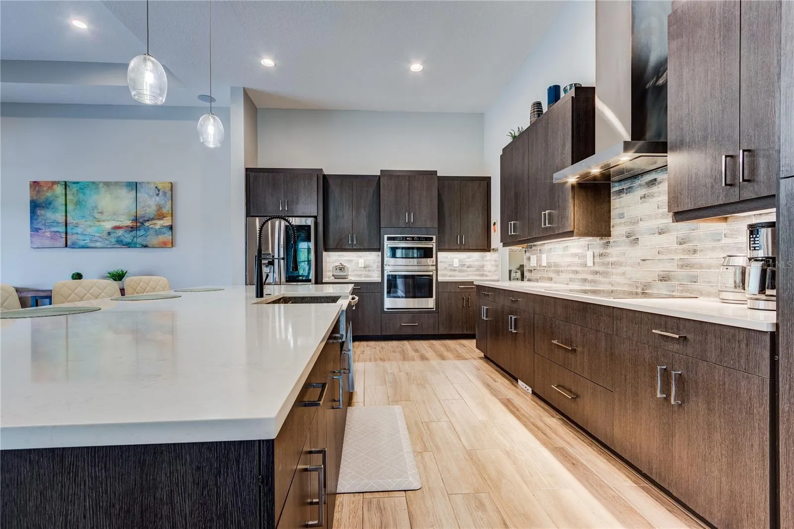 Kitchen had loads of cabinets!