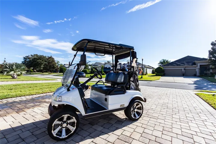 Golf carts (2) are negotiable