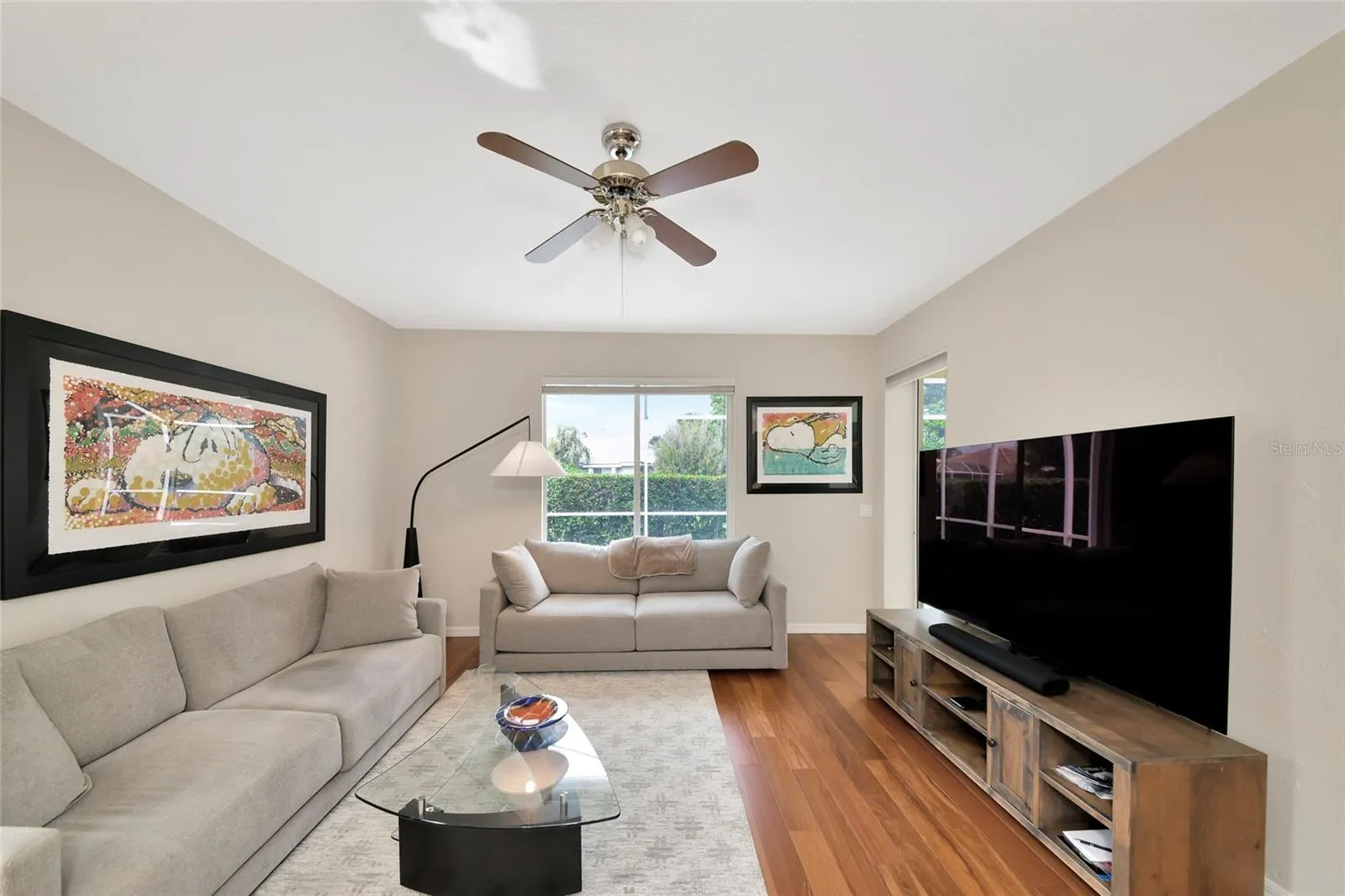 Family room off kitchen.