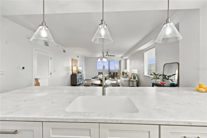 View of Ocean from Kitchen Area