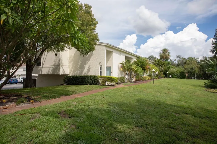 building and view of end unit