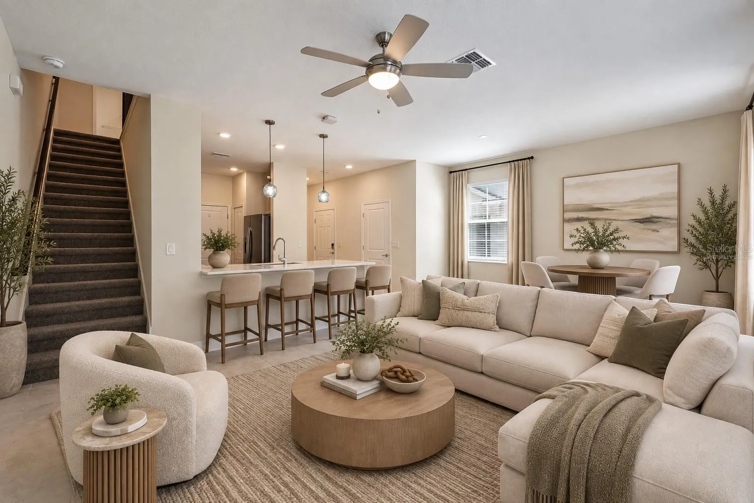Living Space - Virtually Staged