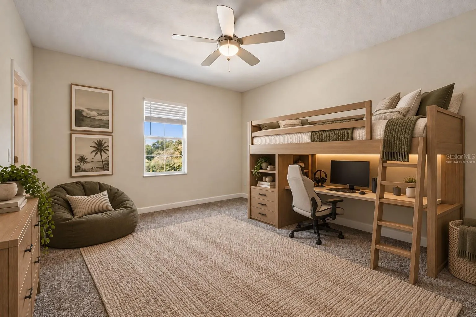 Bedroom 3 - Virtually Staged. Suggestion 2.