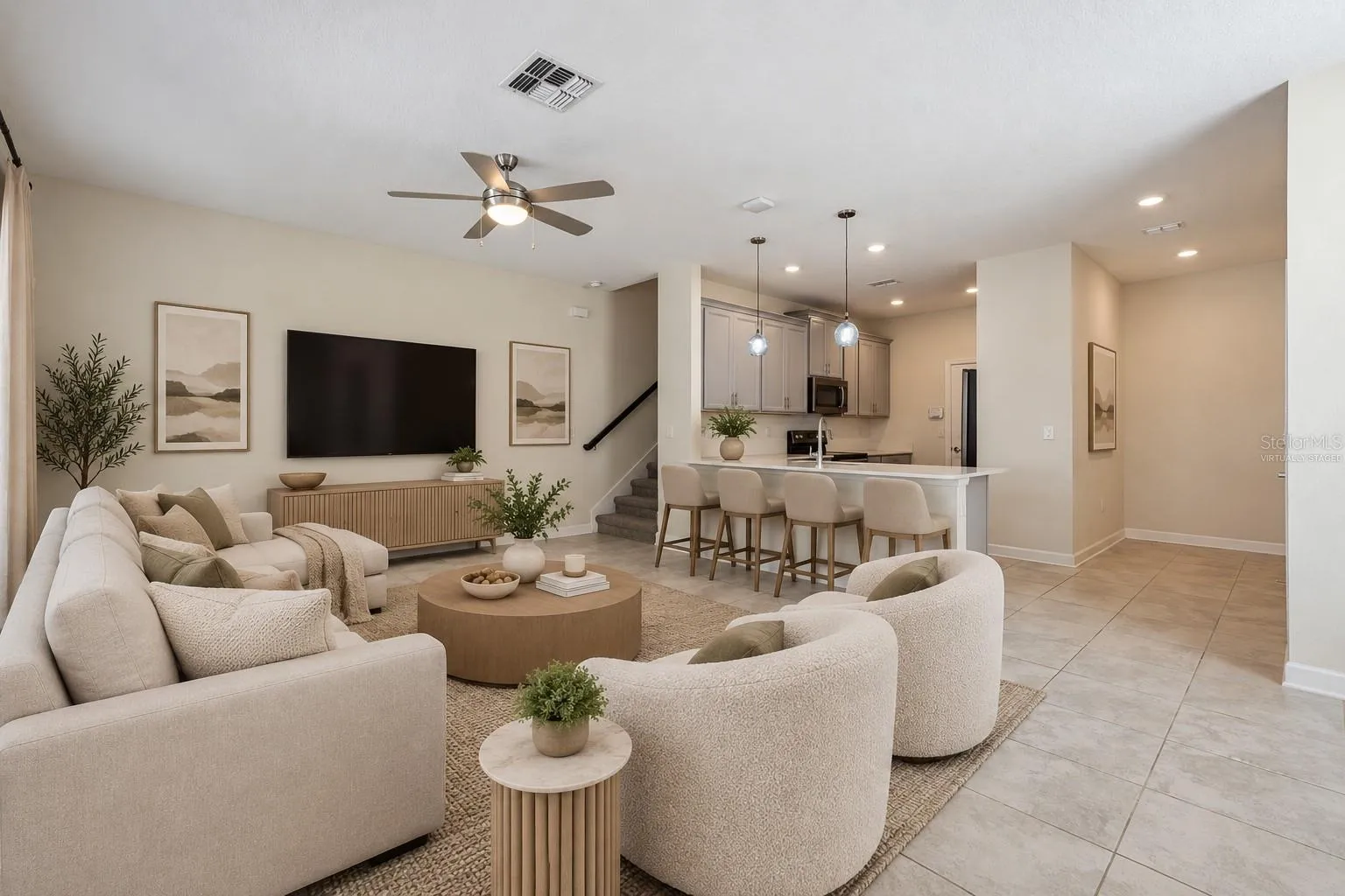 Living Space - Virtually Staged