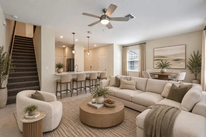Living Space - Virtually Staged