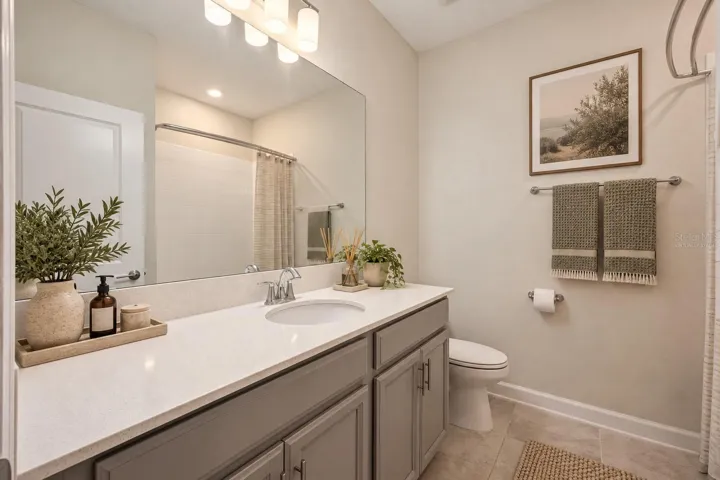 Hallway Bathroom - Virtually Staged