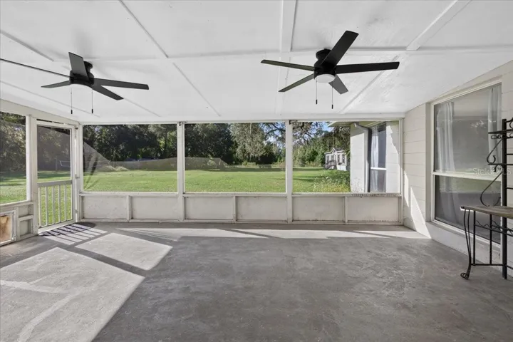 Over 300 SF of screened in porch on the back -