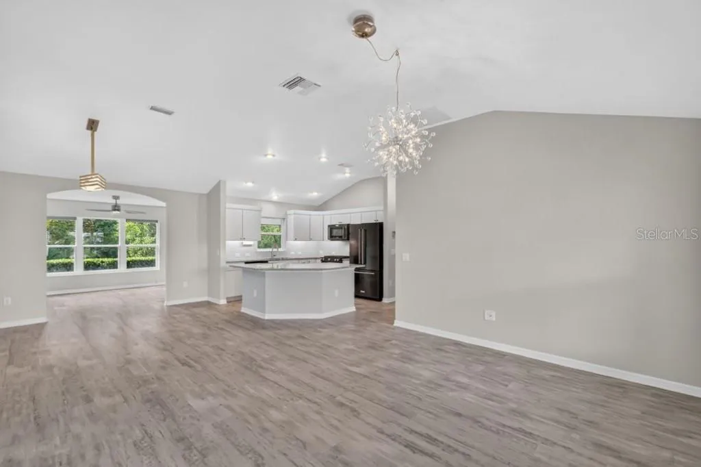 Living, Dining, and Kitchen