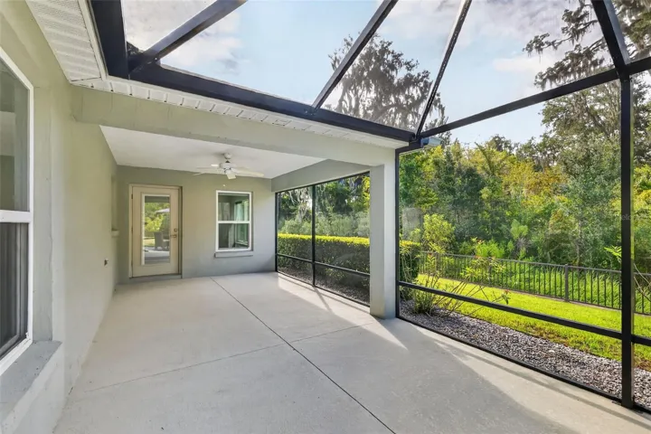 Expansive Lanai with Extended Birdcage with PRIVATE PRESERVE VIEWS