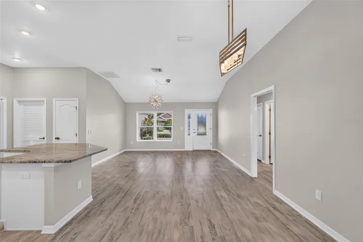 Living, Dining, and Kitchen