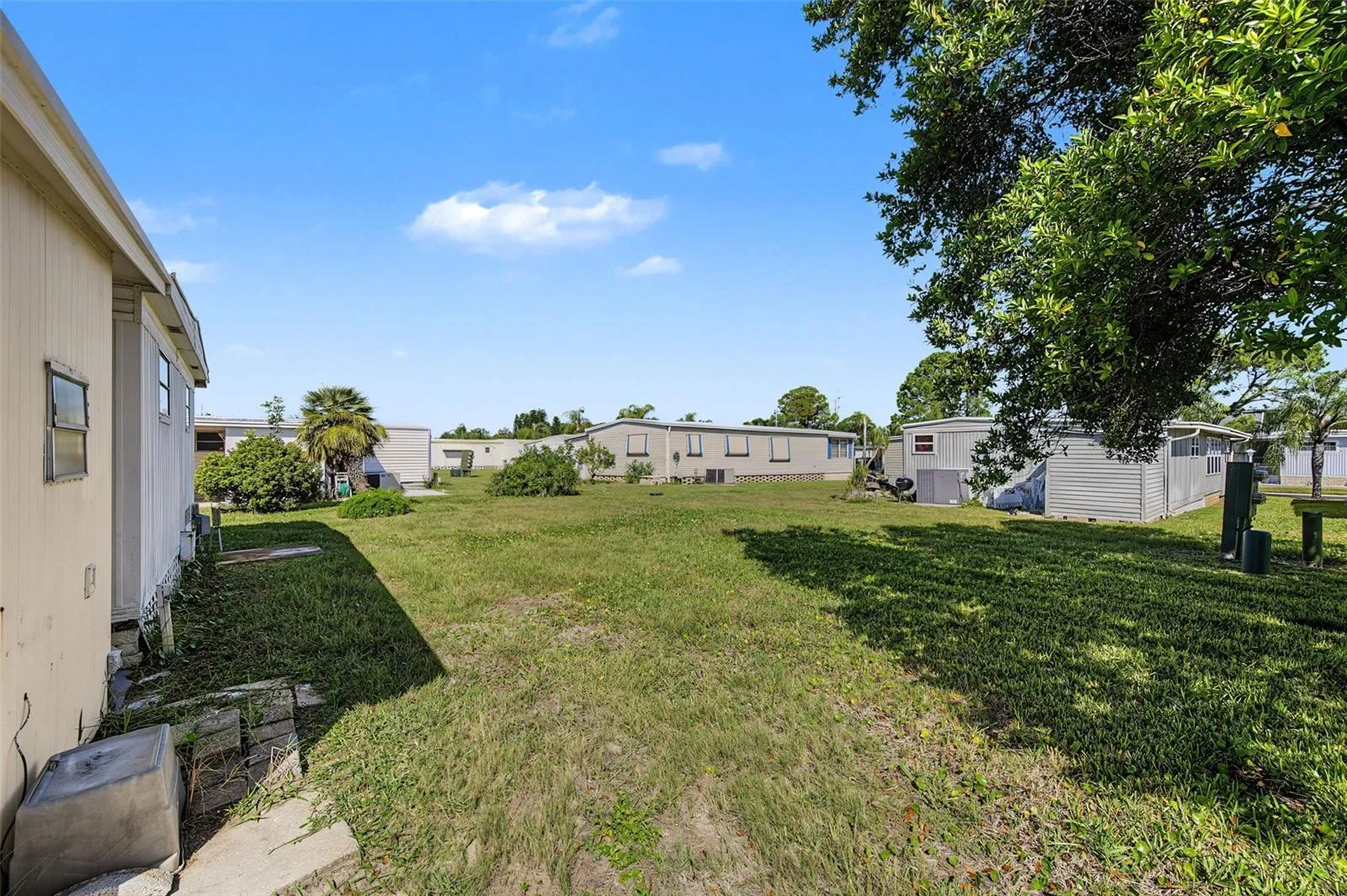 Large back yard