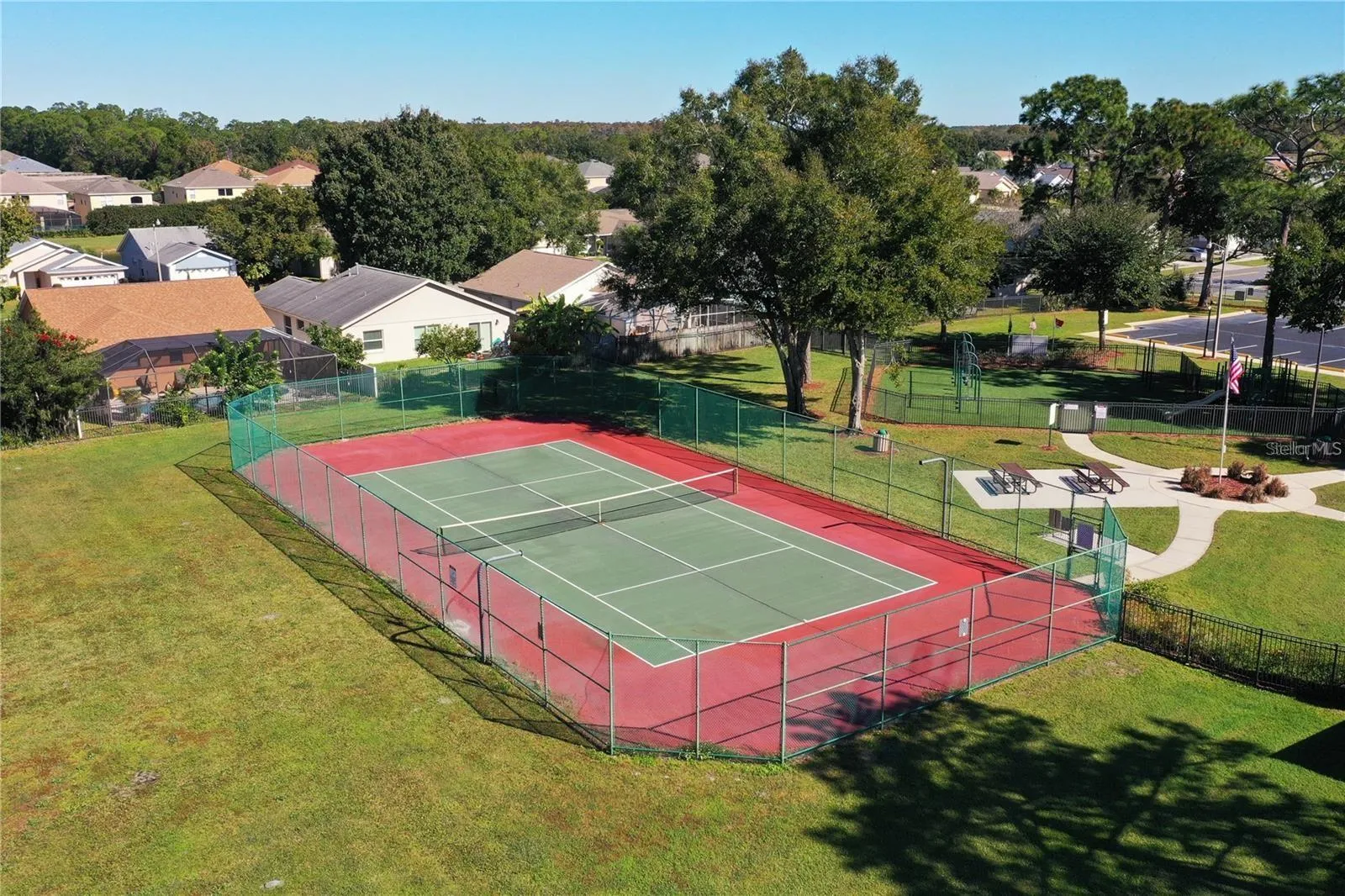 tennis-green space
