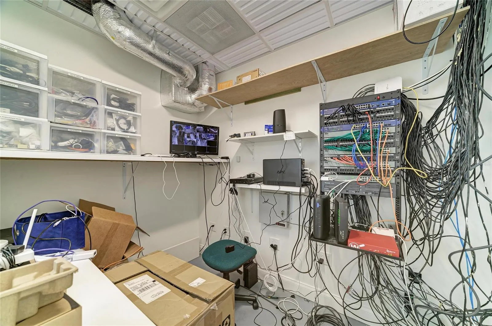 Third level - server and communications room