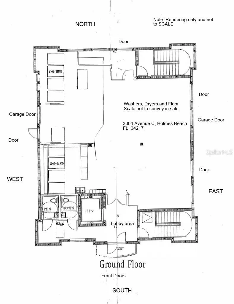 Rendering of Ground level floor plan