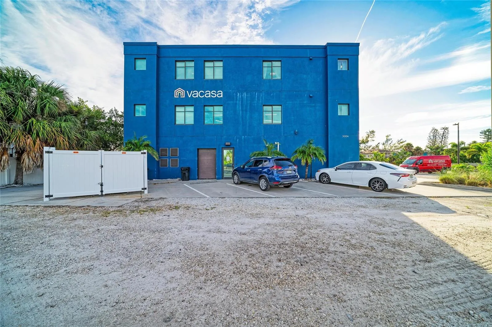 West side - dumpster enclosure