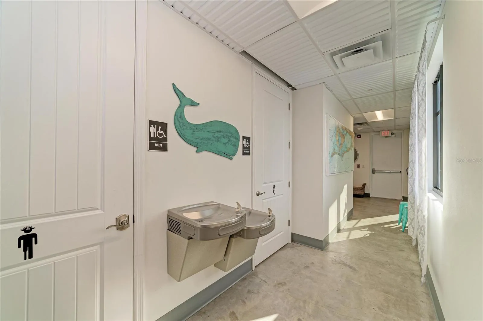 Men and Women bathroom on each floor
