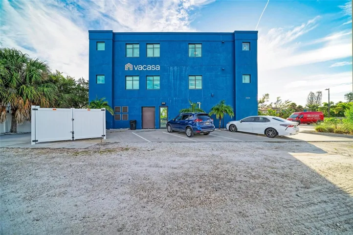 West side - dumpster enclosure