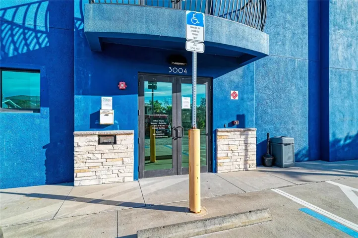 Front double door entrance