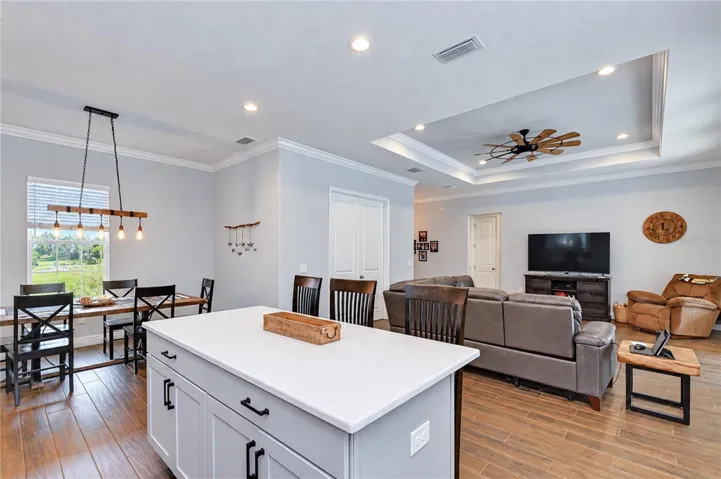Kitchen and dining view