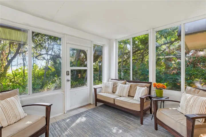Enclosed sunroom