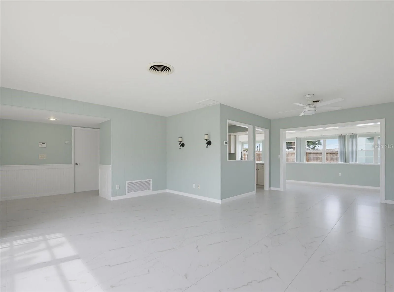 Living Room and Dining Room