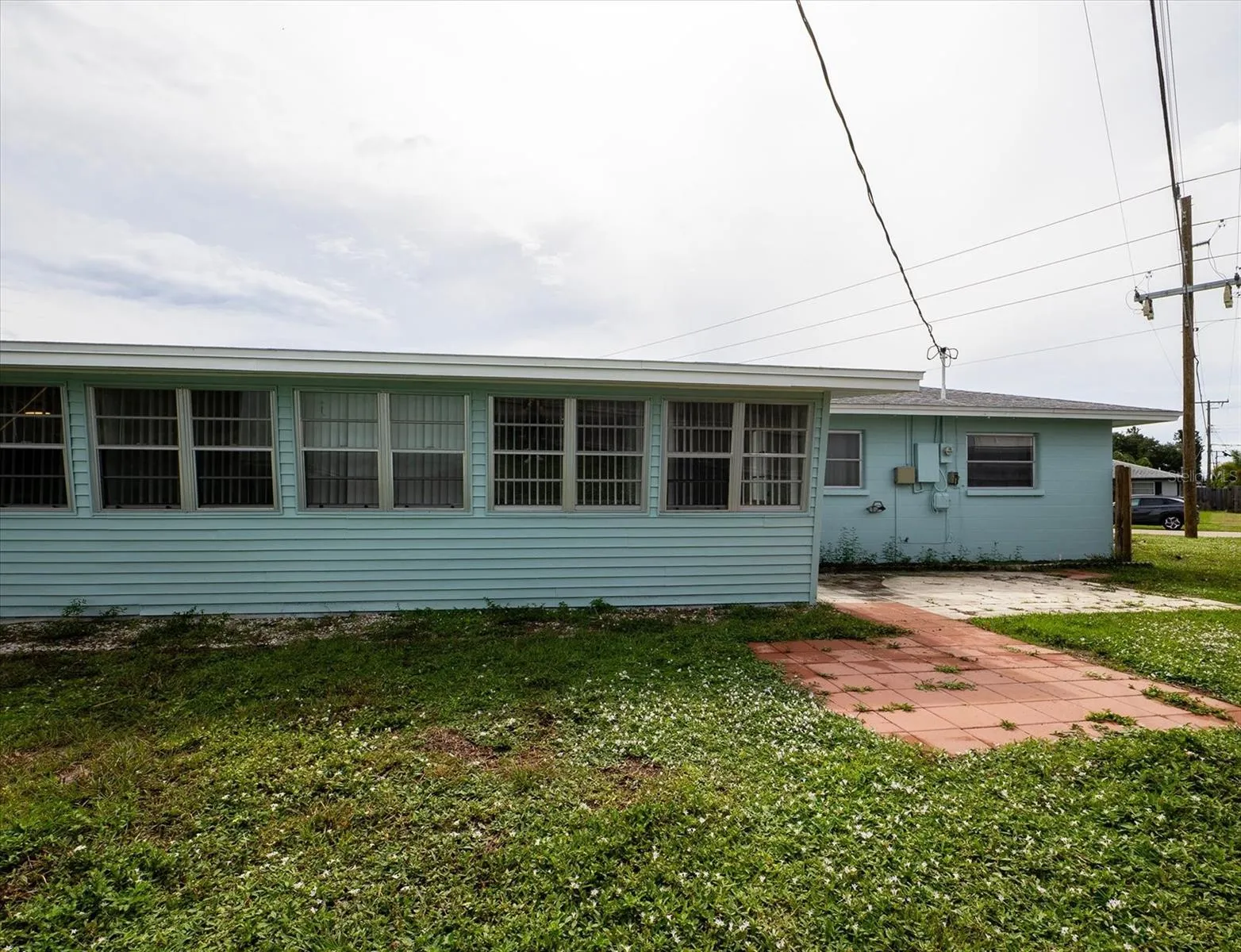 Rear of home