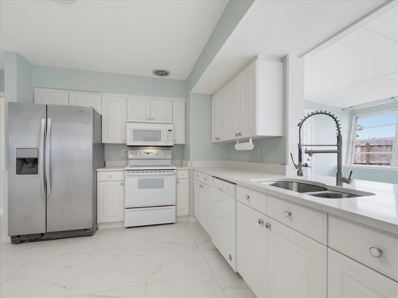 New stone counter in Kitchen
