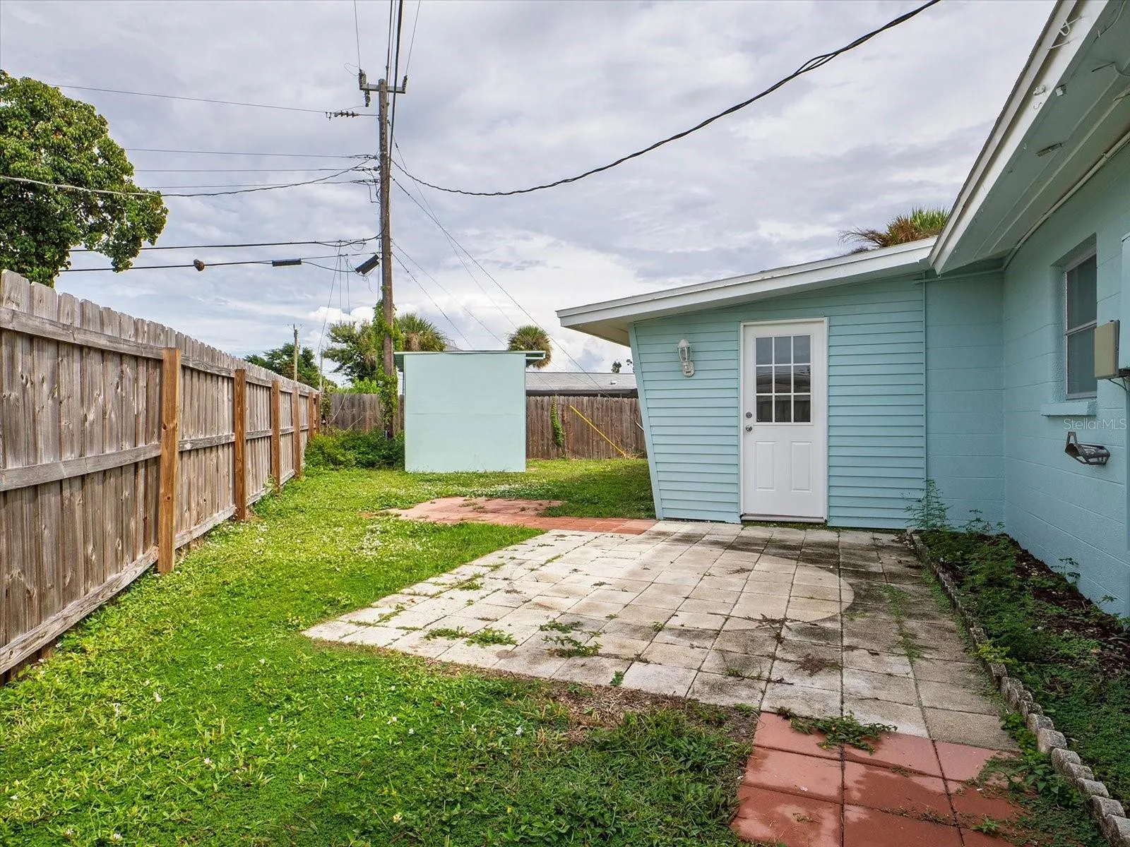 Large back yard