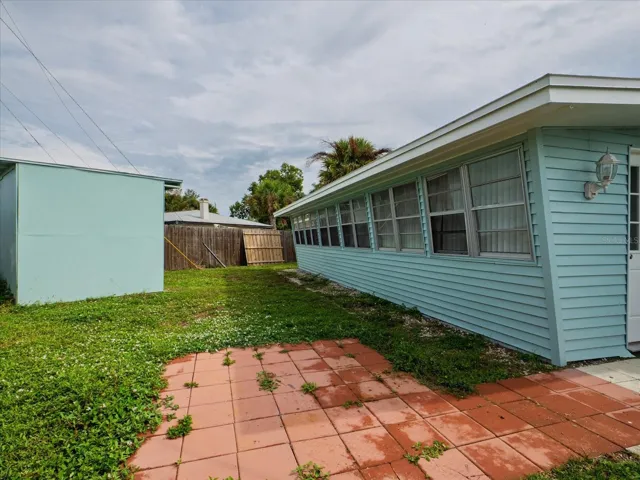 Private back yard