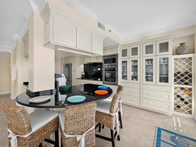 Kitchen blends form with function ~ attractive, spacious, functional and integrated with the living areas