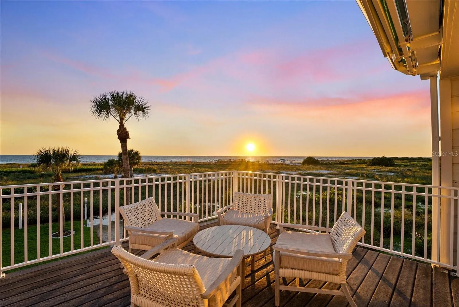 Beach views from main balcony